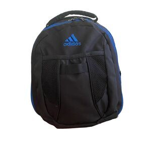 Adidas Atkins Black & Blue Backpack School Bag Gym Bag